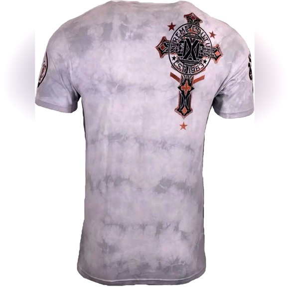 EXTREME COUTURE by AFFLICTION Men’s Medium T-Shirt Faith & Trust - Picture 4 of 11
